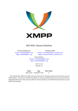 XEP-0095: Stream Initiation