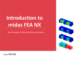 Introduction to Midas FEA NX