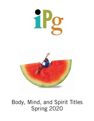 IPG Spring 2020 Body Mind and Spirit Titles