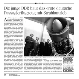 Die Junge DDR Baut Das Erste Deutsche Passagierflugzeug Mit Strahlantrieb