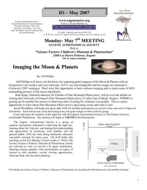 Imaging the Moon & Planets
