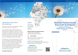 Mobiles Palliativteam Bayreuth-Kulmbach