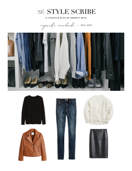 Capsule Wardrobe - FALL CAPSULE WARDROBE