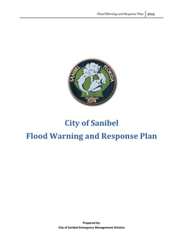 City of Sanibel Flood Warning and Response Plan