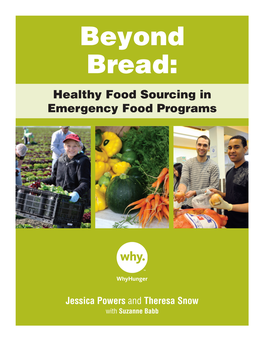 Beyond Bread: Healthy Food Sourcing in Emergency Food Programs