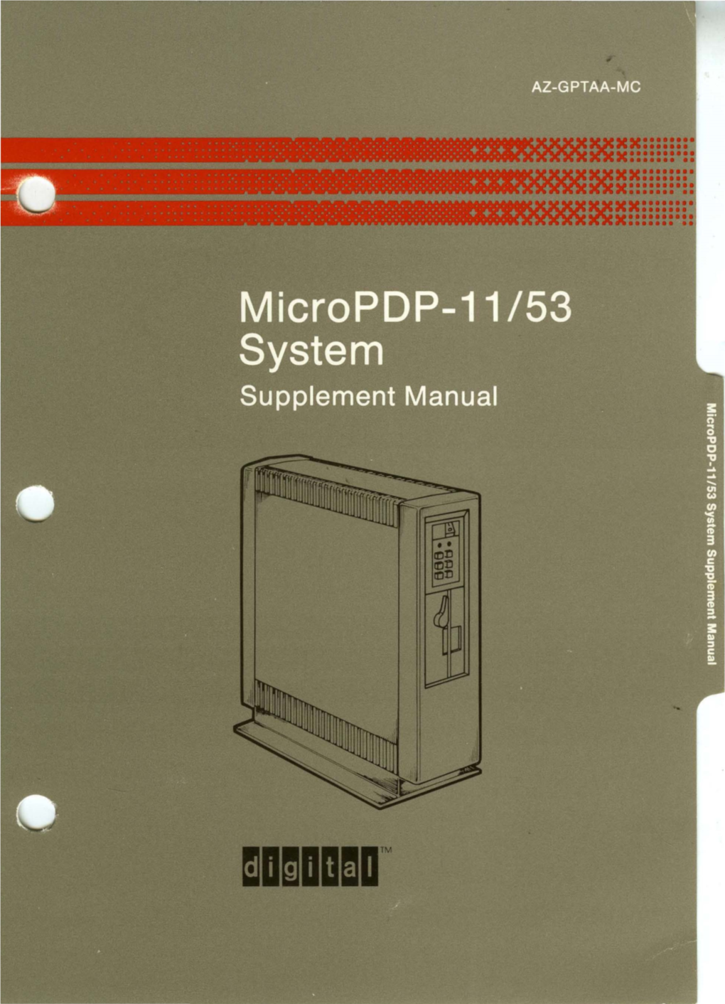 Micropdp-11/53 System Supplement Manual