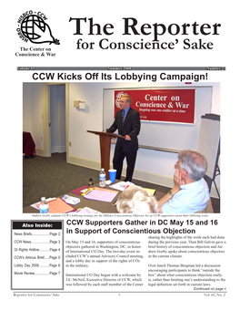 Summer 2008 Number 2 CCW Kicks Off Its Lobbying Campaign!