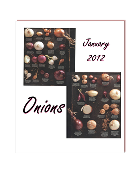 January ... Onions