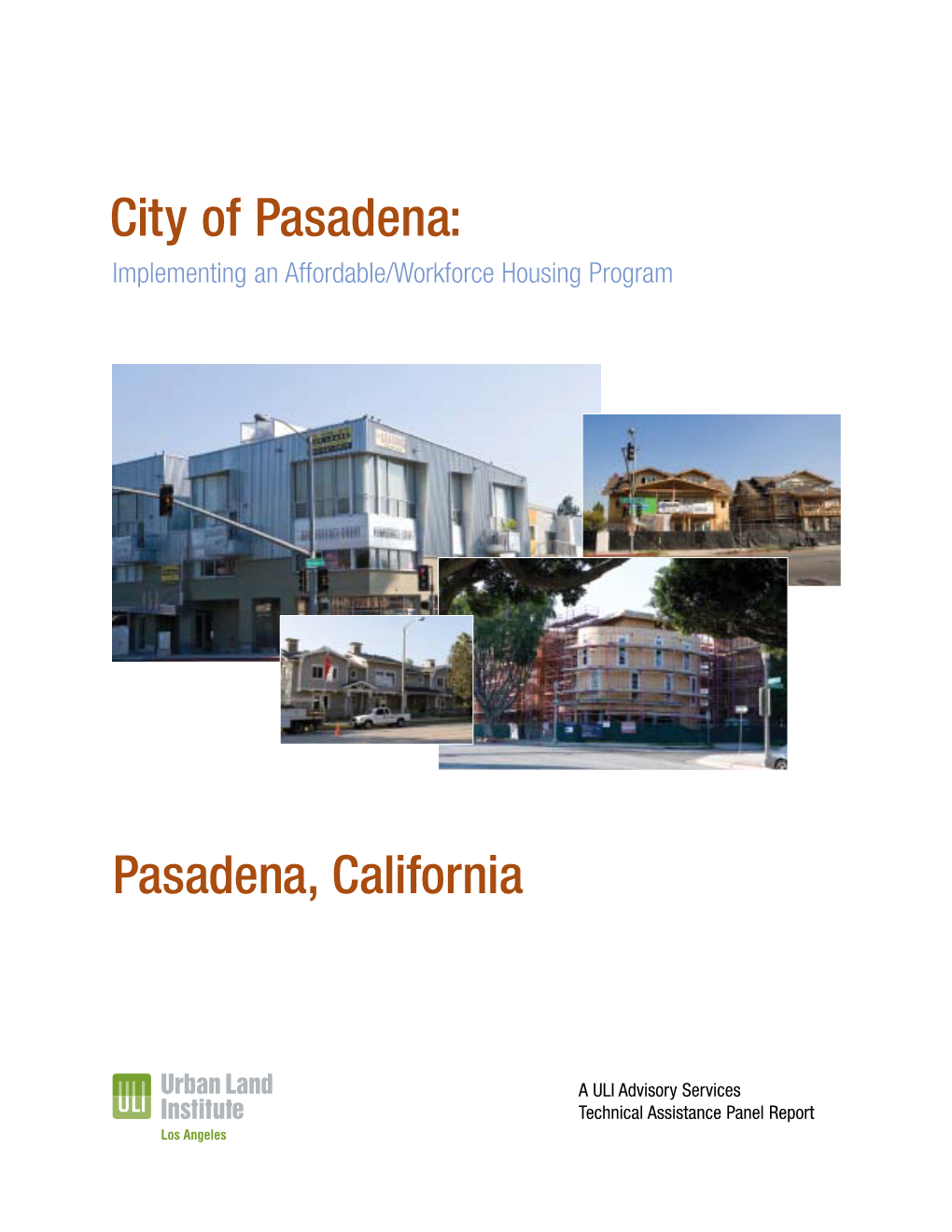 Pasadena, California City of Pasadena
