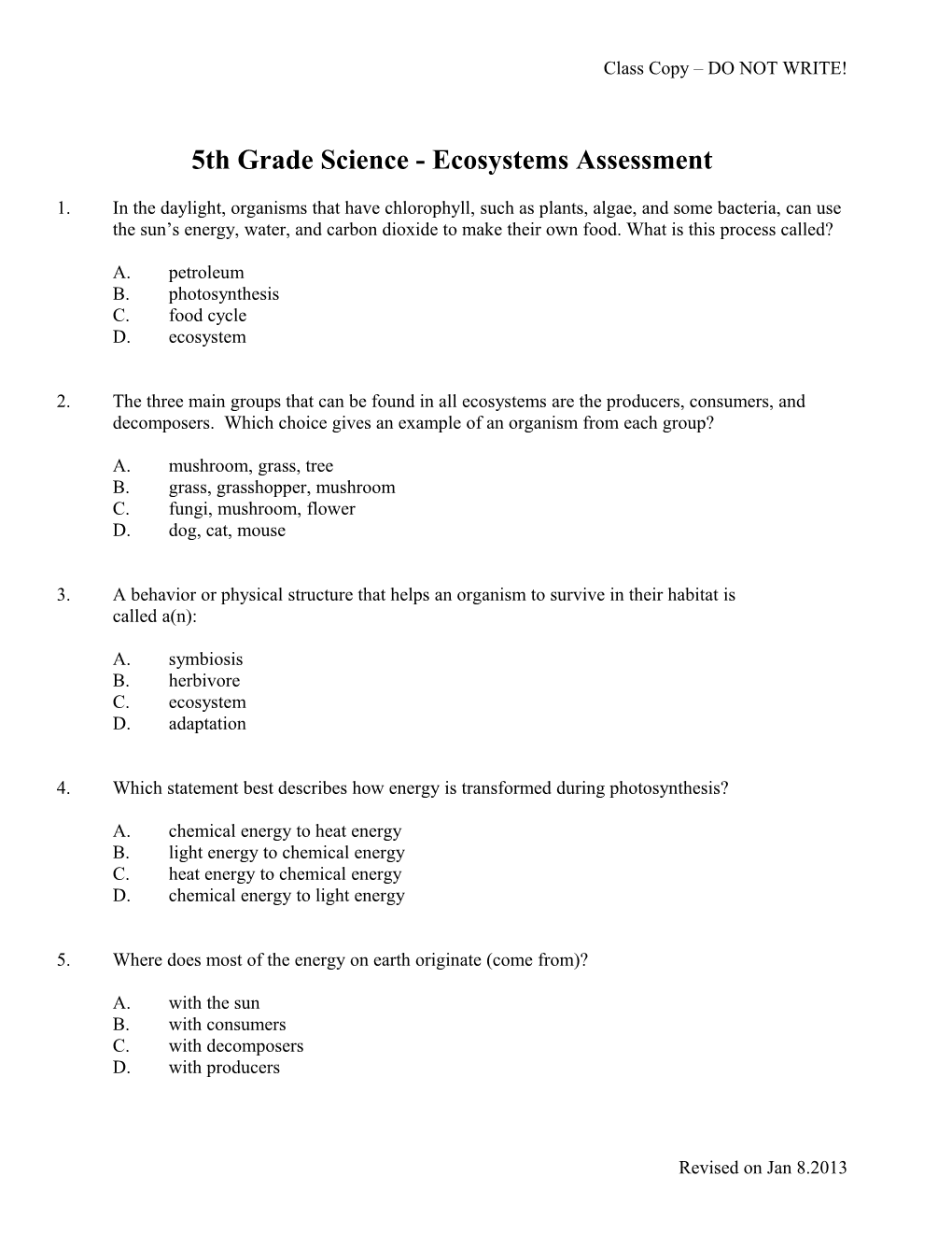 Plain Local Schools 5Th Grade Science