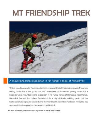 Mt Friendship Trek
