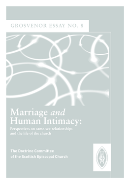 Marriage and Human Intimacy: Perspectives on Same-Sex Relationships and the Life of the Church
