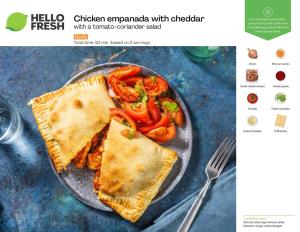 Chicken Empanada with Cheddar