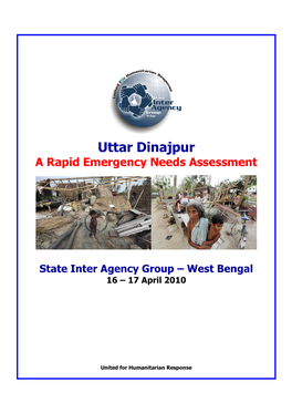 Uttar Dinajpur a Rapid Emergency Needs Assessment