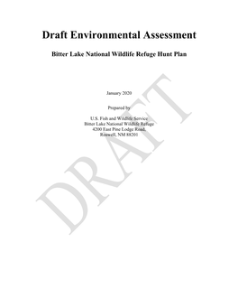 Draft Environmental Assessment