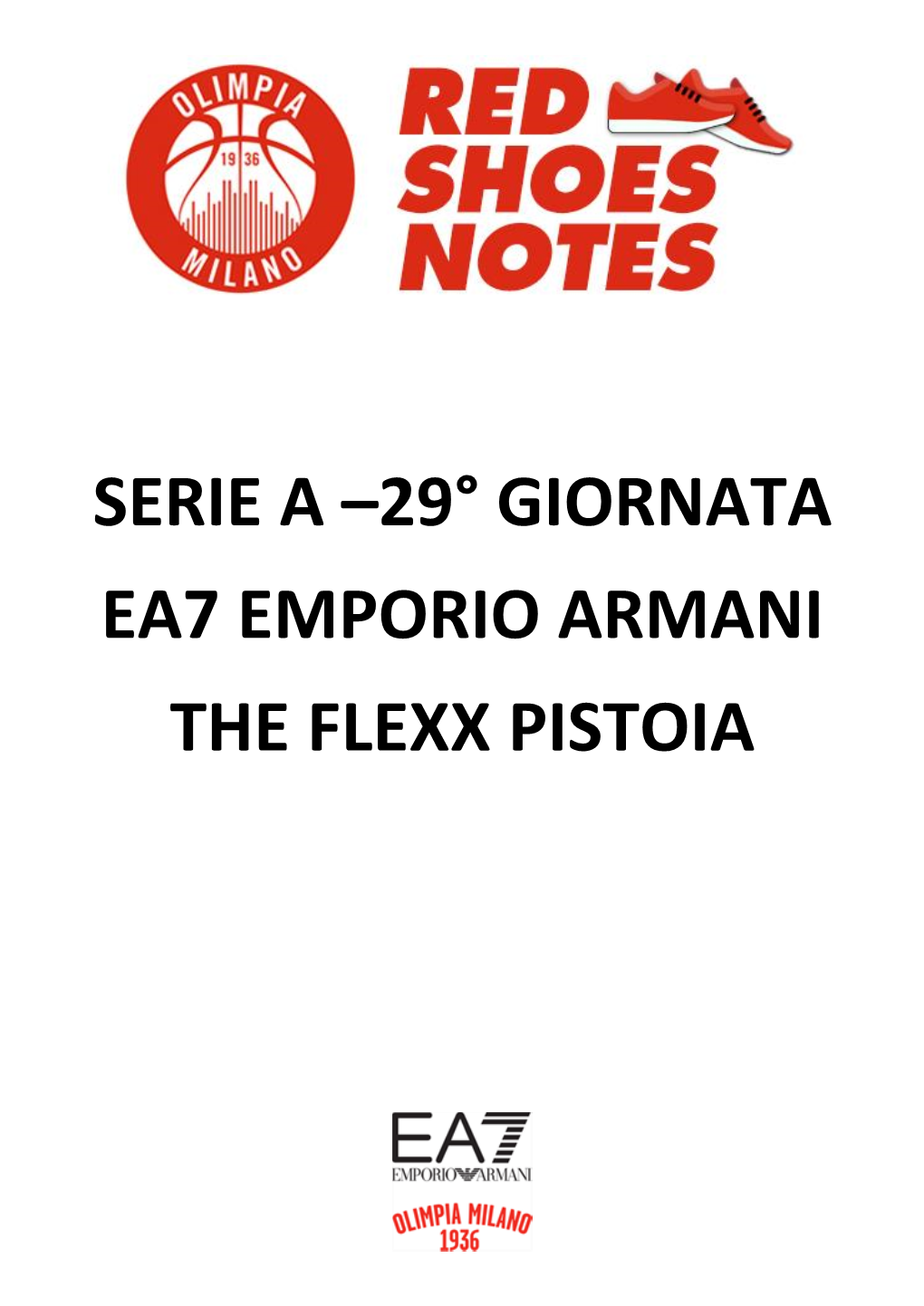 Milano-Pistoia Game Notes