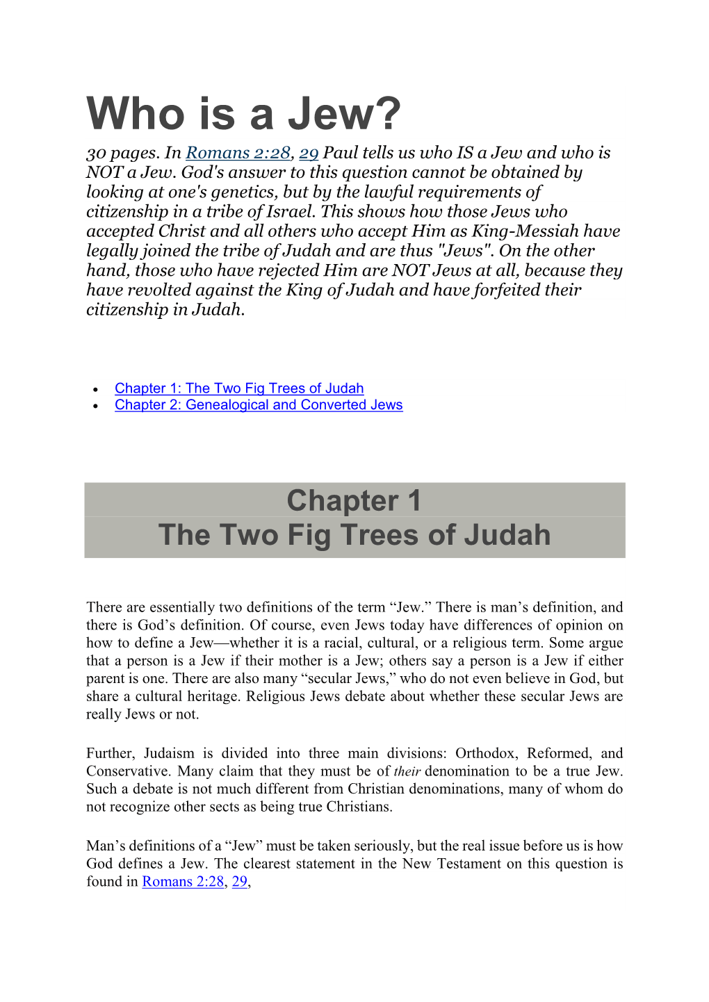 Who Is a Jew? 30 Pages