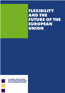 Flexibility and the Future of the European Union