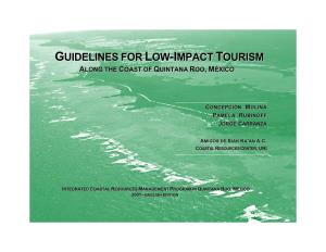 Guidelines for Low-Impact Tourism Along the Coast of Quintana Roo