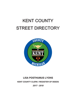 Kent County Street Directory