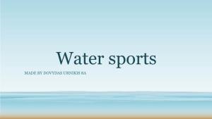Water Sports MADE by DOVYDAS URNIKIS 8A Surfing