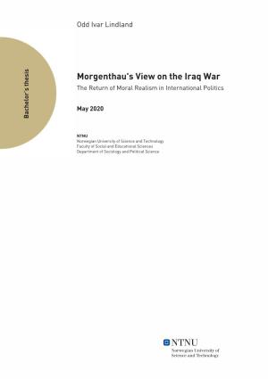 Morgenthau's View on the Iraq War
