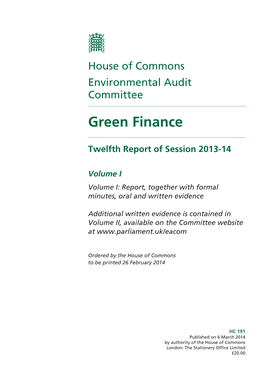 Green Finance