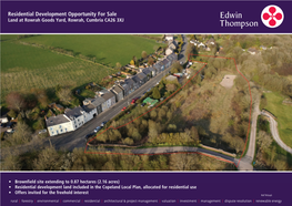 Residential Development Opportunity for Sale Land at Rowrah Goods Yard, Rowrah, Cumbria CA26 3XJ
