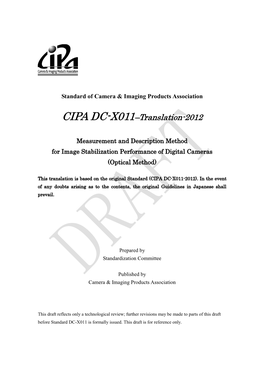 CIPA DC-X011–Translation-2012