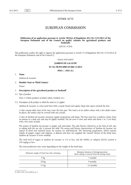 A) of Regulation (EU) No 1151/2012 of the European Parliament and of the Council on Quality Schemes for Agricultural Products and Foodstuffs (2015/C 47/05