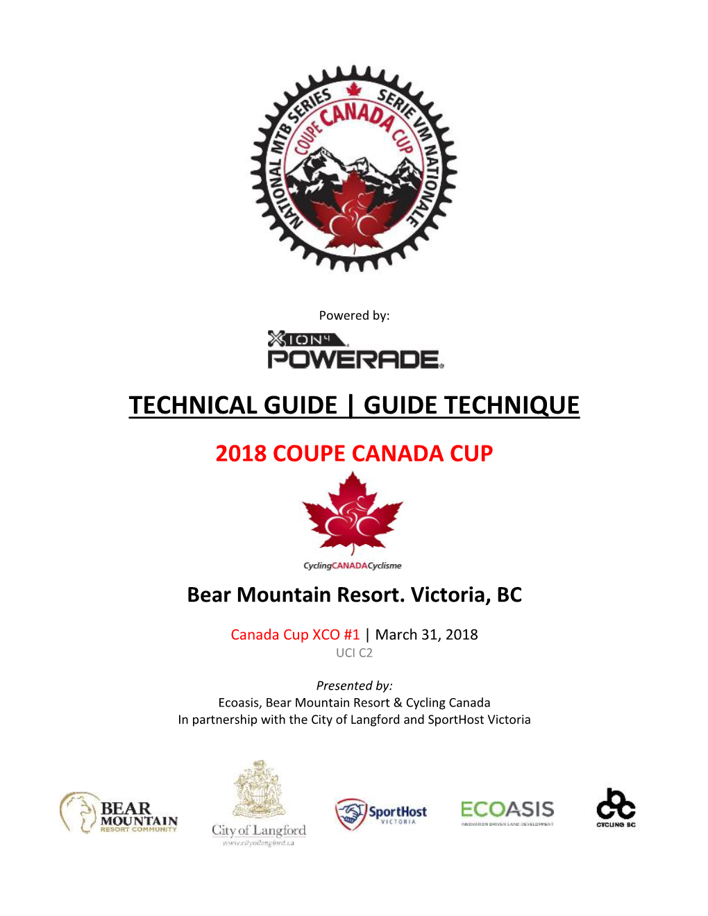 Bear Mountain Canada Cup Technical Guide