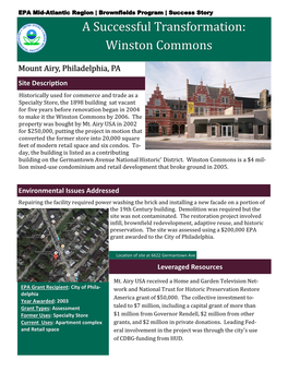 A Successful Transformation: Winston Commons