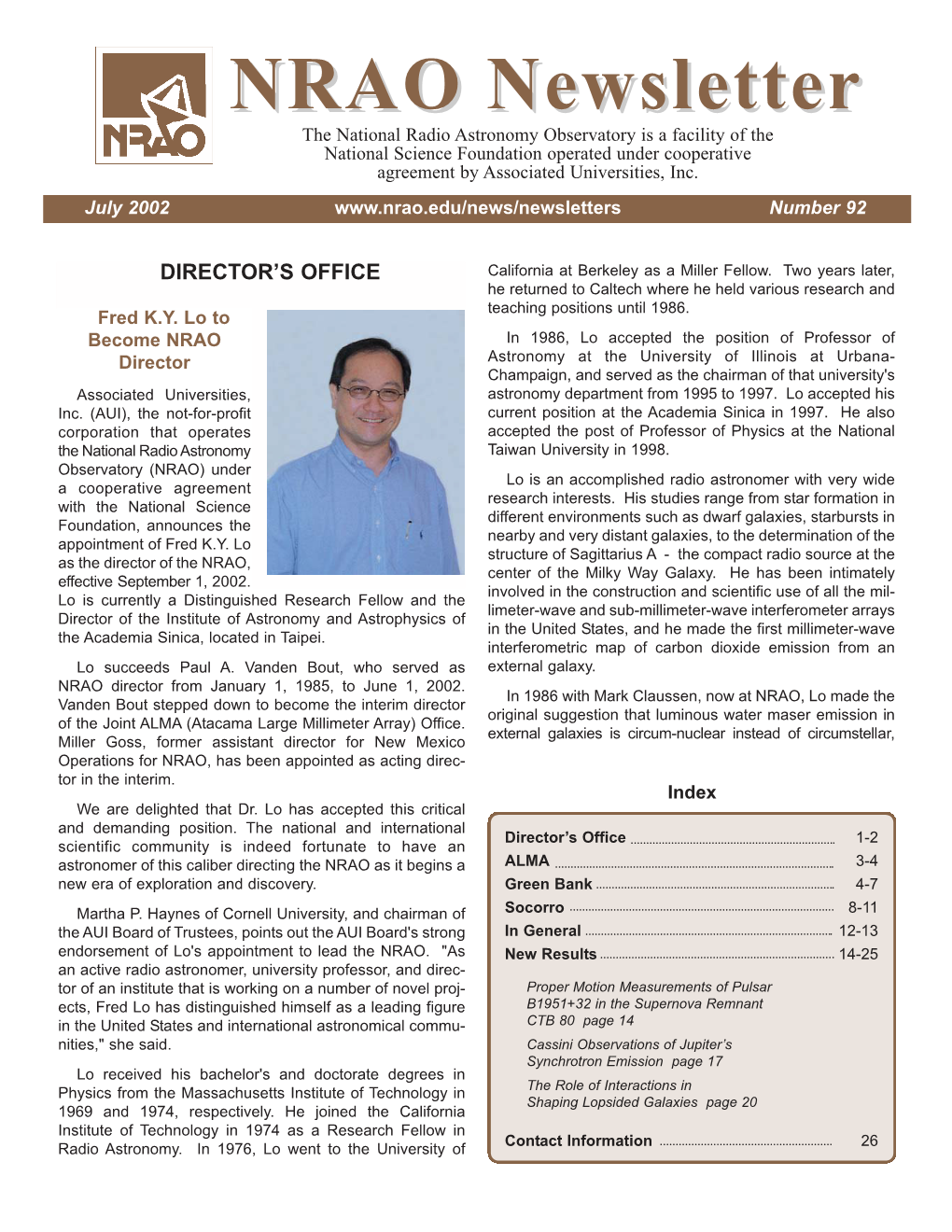 NRAO Newsletter