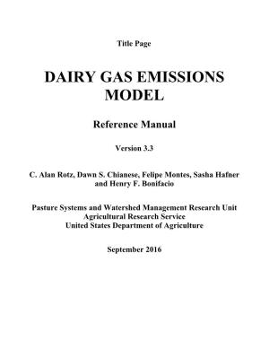 Dairygem Reference Manual | 0
