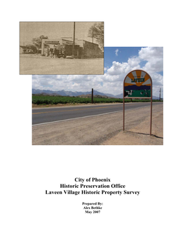 Laveen Village Historic Property Survey (2007)