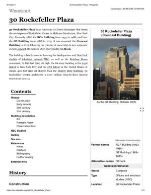 30 Rockefeller Plaza - Wikipedia Coordinates: 40°45′32″N 73°58′44″W