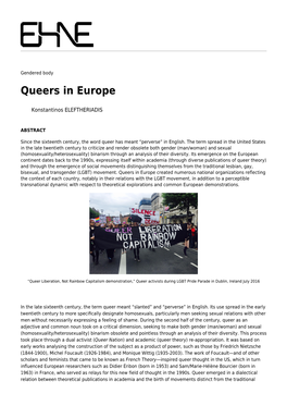 Queers in Europe