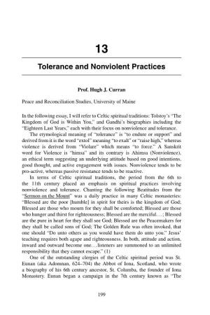Tolerance and Nonviolent Practices