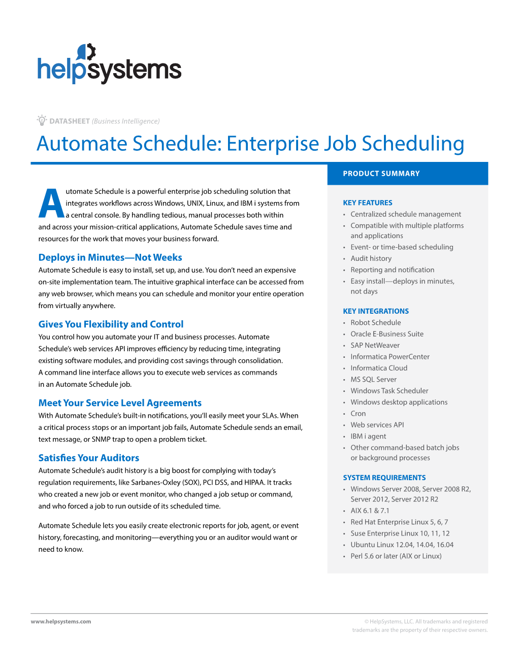 Automate Schedule: Enterprise Job Scheduling