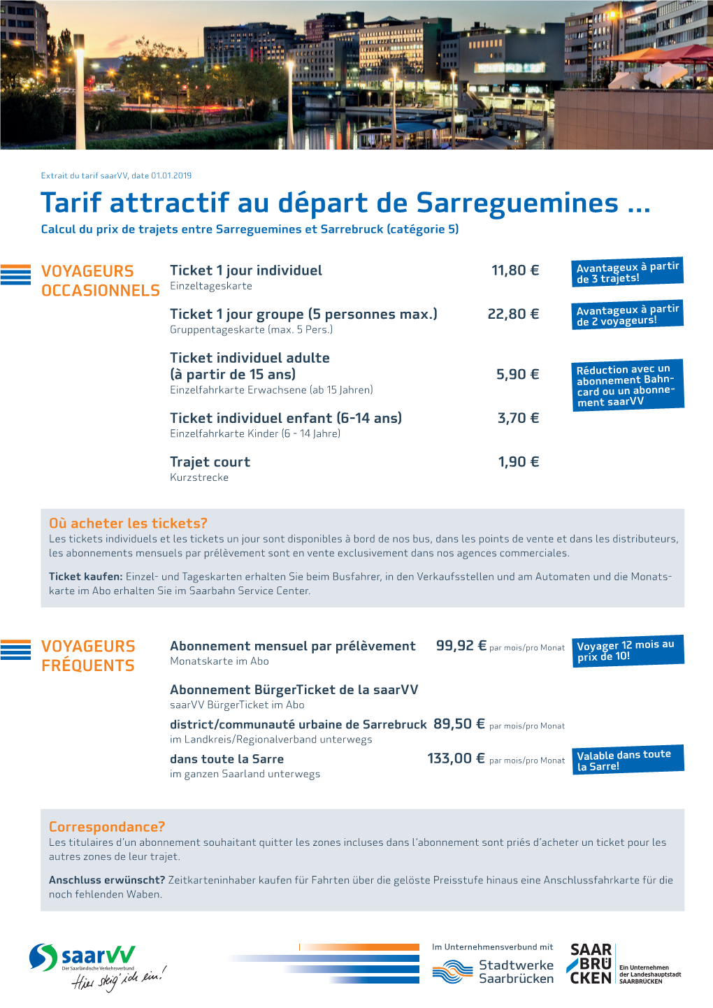 Tarif Attractif Au Départ De Sarreguemines