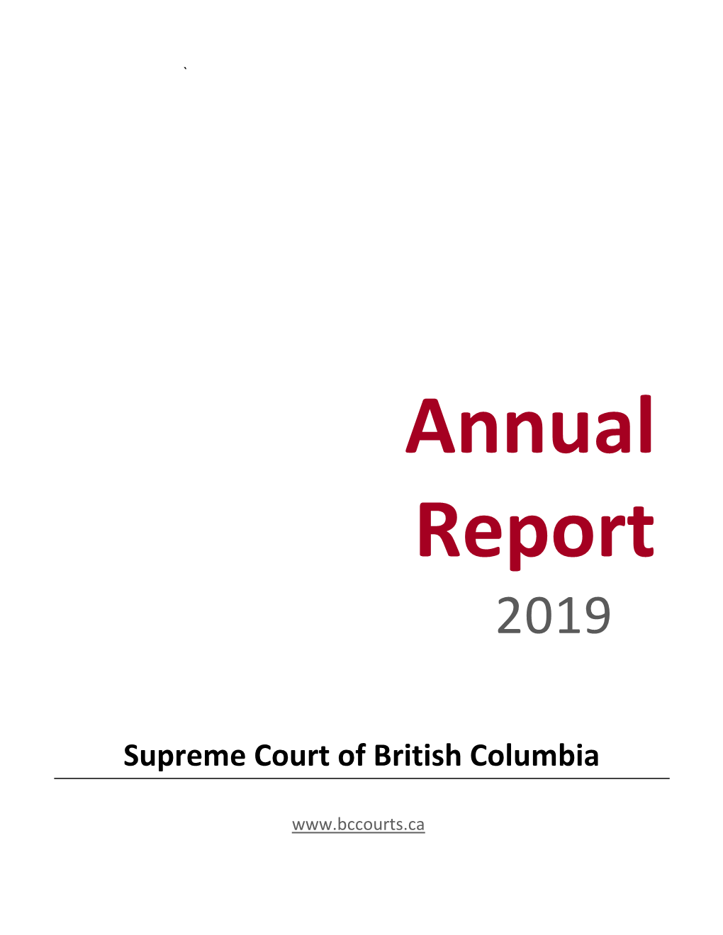 Annual Report 2019