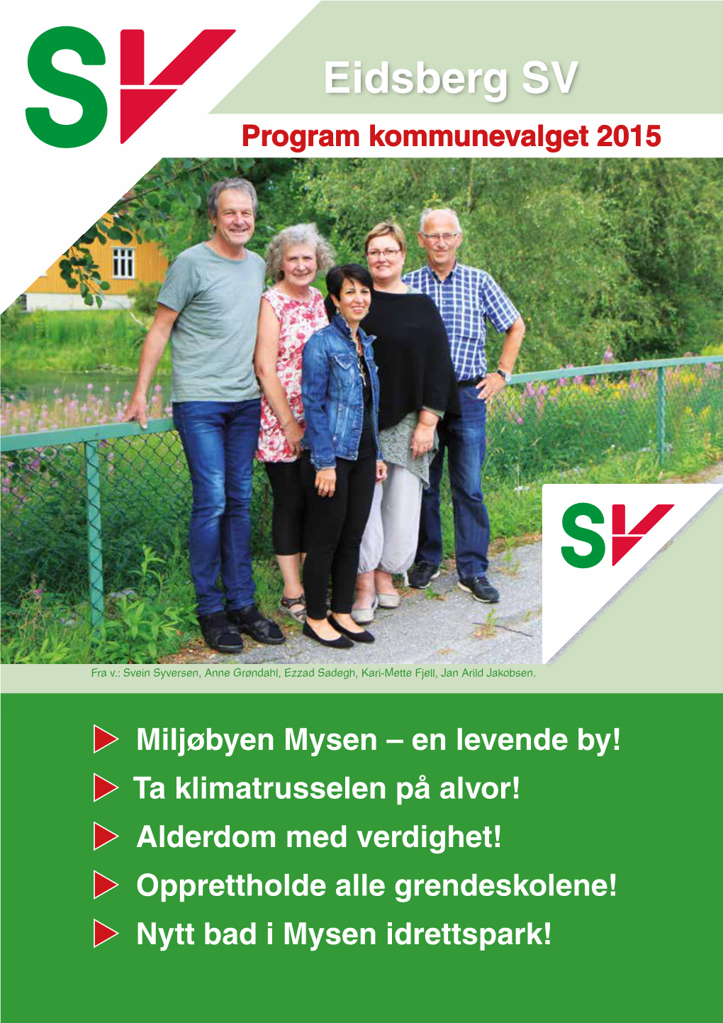 Eidsberg SV Program Kommunevalget 2015