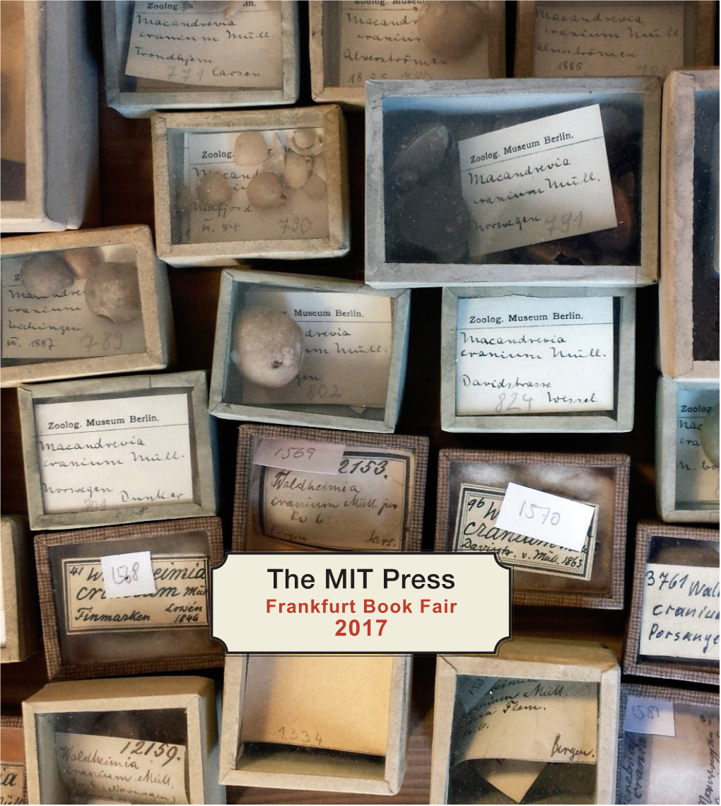 The MIT Press Frankfurt Book Fair 2017 DESIGN