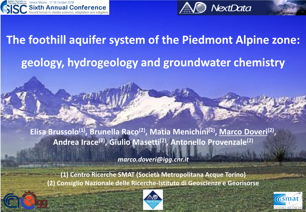 Groundwater Chemistry