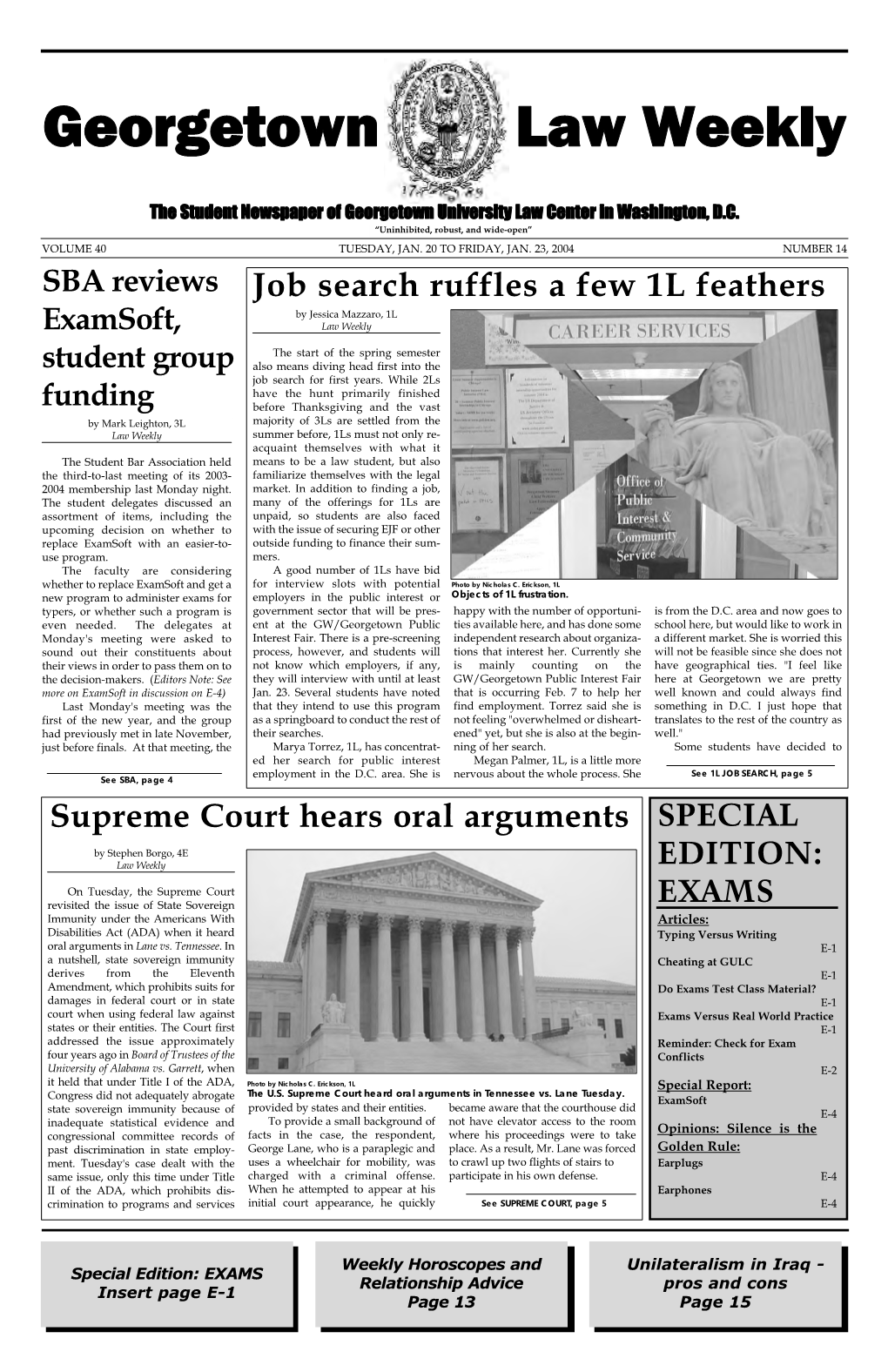 Georgetown Law Weekly