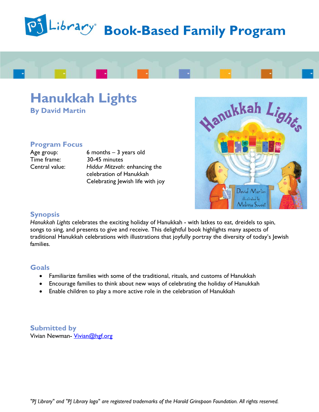 Hanukkah Lights by David Martin