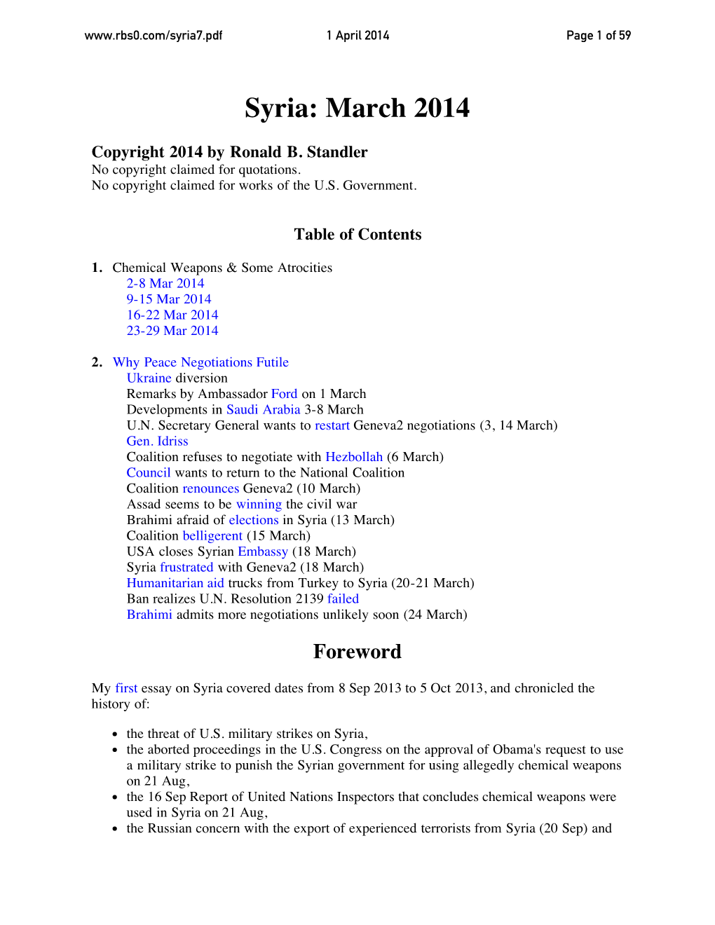 Syria7.Pdf 1 April 2014 Page 1 of 59