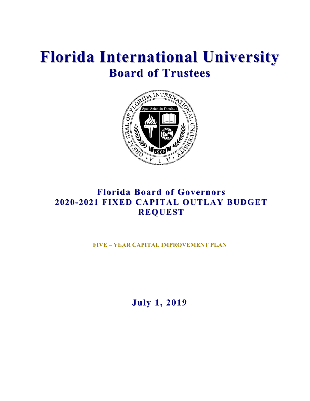 Capital Improvement Plan