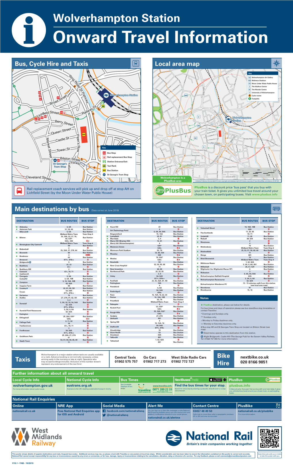 Buses, Trams and Taxis Local Area Map Bus, Cycle Hire and Taxis