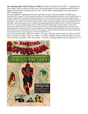 The Amazing Spider-Man #19 (Marvel, 1964) Marvel Silver Age Hero Comic #200